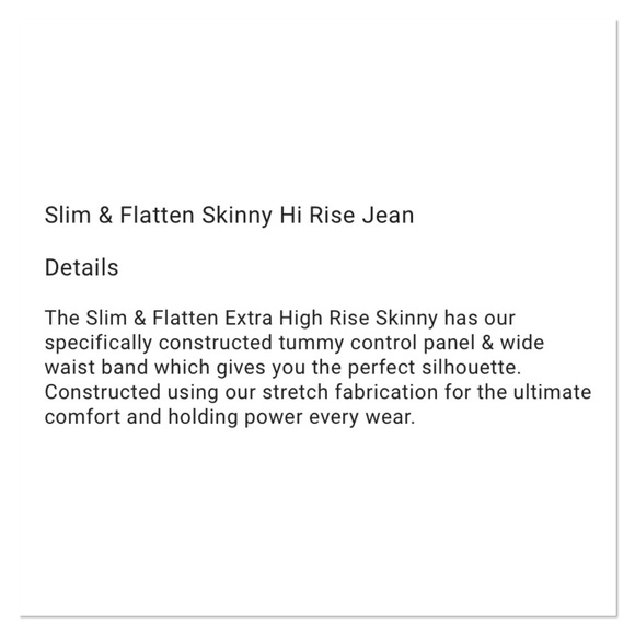 New Just Jeans Slim & Flatten High Rise Skinny Jeans - Picture 3 of 3